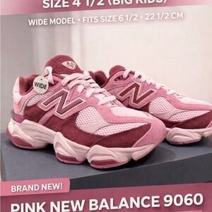 New Balance big kids size pink granite sneakers